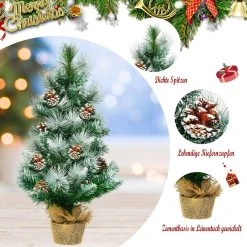 Costway 60cm Künstlicher Weihnachtsbaum -Günstiges Deko Geschäft e536f2eac96f4fcd9bc2649c01380e3f