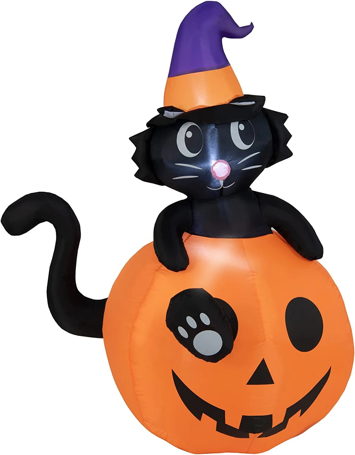 Costway 150 cm Aufblasbarer Halloween-Kürbis 3 Costway 150 cm Aufblasbarer Halloween-Kürbis