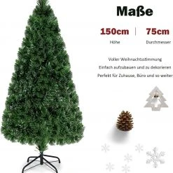 Costway 150cm Künstlicher Halber Weihnachtsbaum 13 Costway 150cm Künstlicher Halber Weihnachtsbaum -Günstiges Deko Geschäft e59b2f320f1e445eaf92cce325c7a660