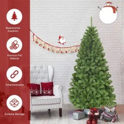Costway 180cm Künstlicher Weihnachtsbaum -Günstiges Deko Geschäft e5cd5559a48243e5a77c0143c906380d