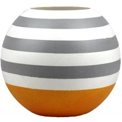 7ART Handbemalte Glasvase - Tischvase aus Glas 16 cm