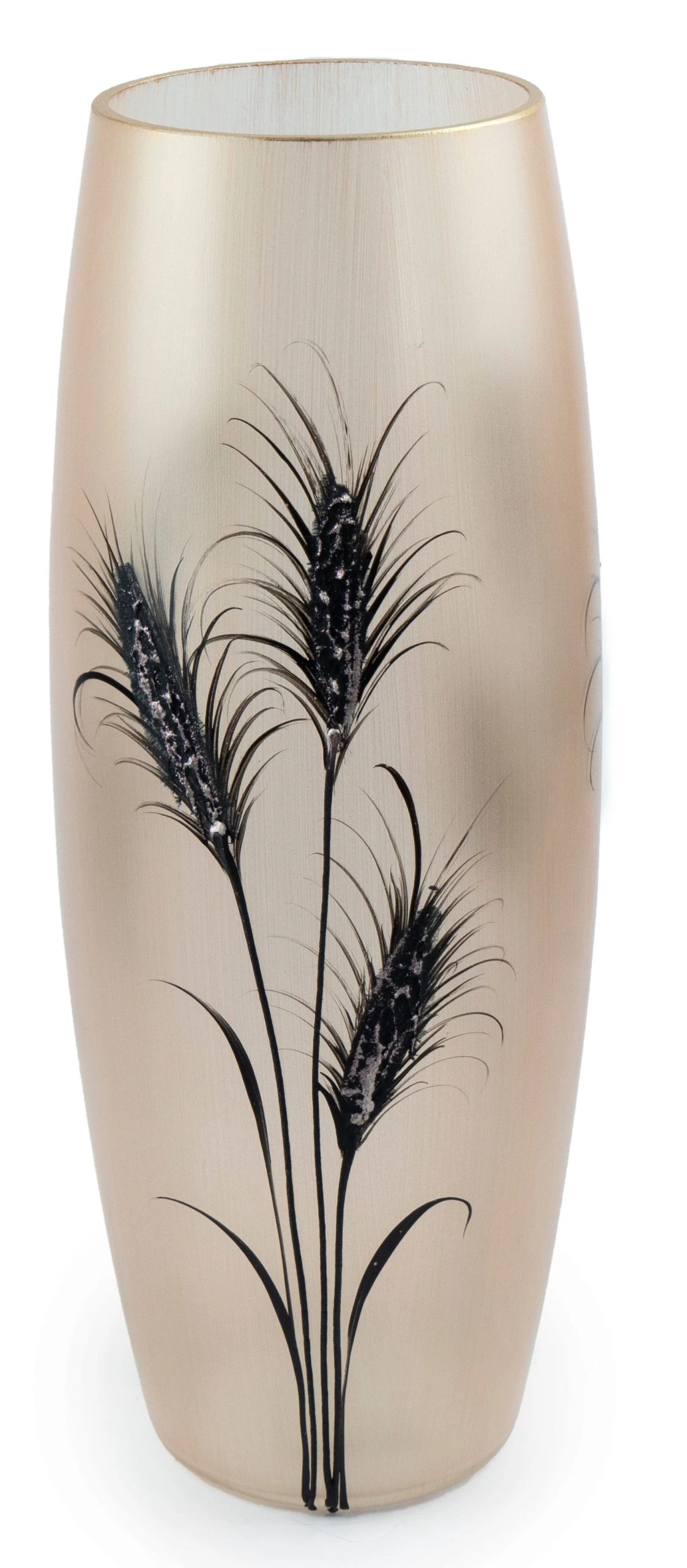 7ART Handbemalte Glasvase - Große Bodenvase aus Glas 40 cm 3 7ART Handbemalte Glasvase - Große Bodenvase aus Glas 40 cm