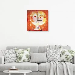 LegendArte Wanduhr - Senecio - Paul Klee -Günstiges Deko Geschäft e637a4bdd71c4d75ba841b97edb9aec9