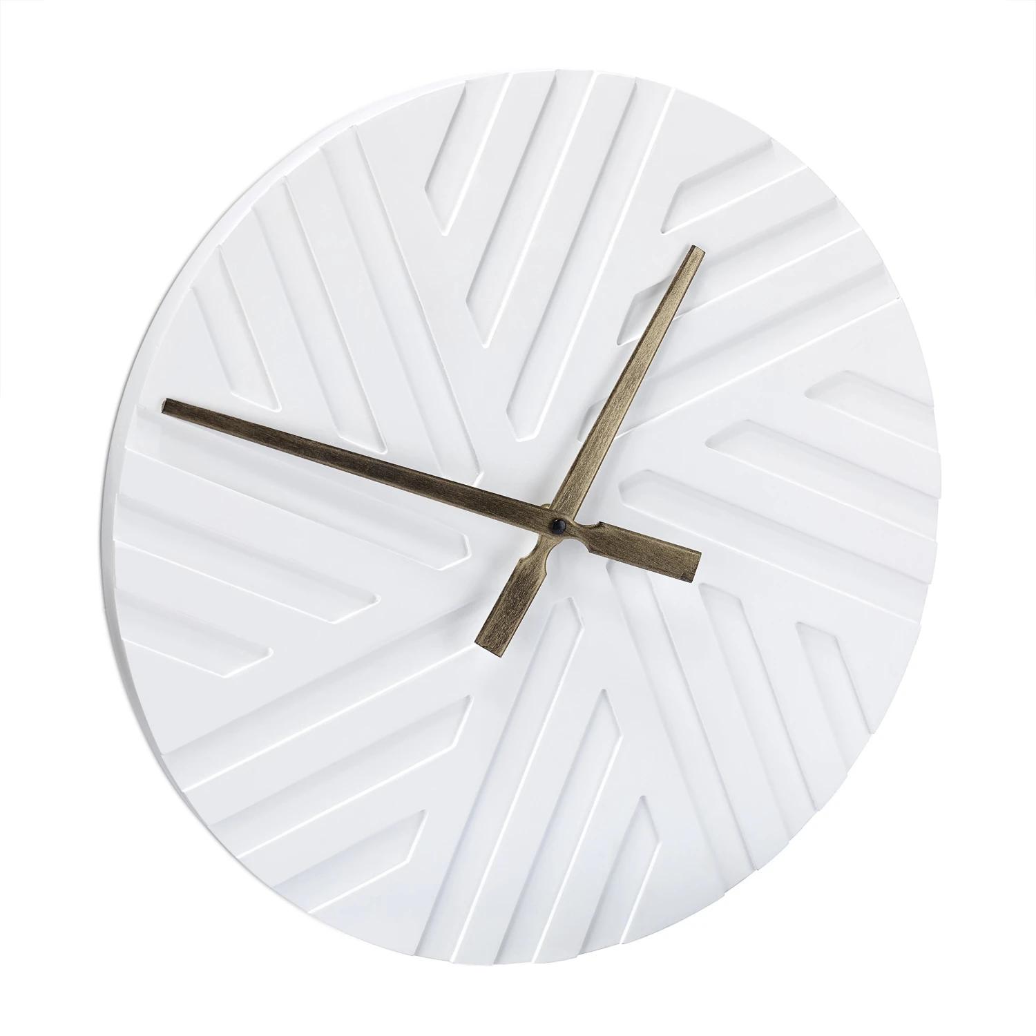 Relaxdays Moderne Wanduhr weiß 3 Relaxdays Moderne Wanduhr weiß