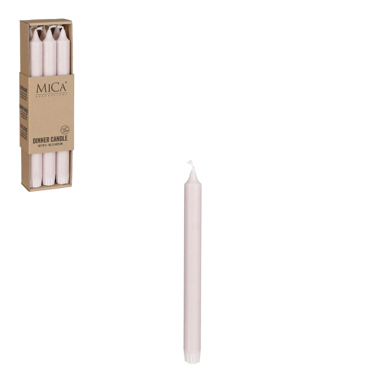 Mica Decorations Spitzkerzen (6er-Set) - Pink 3 Mica Decorations Spitzkerzen (6er-Set) - Pink