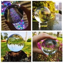 Intirilife Glaskugel mit Ständer 80 mm - 10 x 11 x 15 cm -Günstiges Deko Geschäft e8b7185b422c463f861ff6c4b5c16a4a