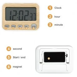 Intirilife Digitaler Timer in BRAUN -Günstiges Deko Geschäft eaeb77331cc649609eb108b5e5b69b47