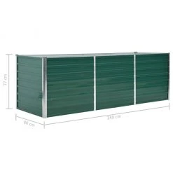 VidaXL Garten-Hochbeet Verzinkter Stahl Grün - vidaXL Garten-Hochbeet Verzinkter Stahl 240x80x77 cm Grün 15 VidaXL Garten-Hochbeet Verzinkter Stahl Grün - vidaXL Garten-Hochbeet Verzinkter Stahl 240x80x77 cm Grün -Günstiges Deko Geschäft ecff1e3be16342548d790ad24707d751