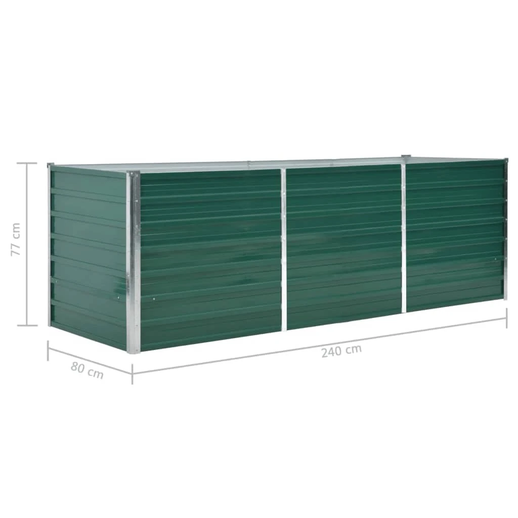 VidaXL Garten-Hochbeet Verzinkter Stahl Grün - vidaXL Garten-Hochbeet Verzinkter Stahl 240x80x77 cm Grün 9 VidaXL Garten-Hochbeet Verzinkter Stahl Grün - vidaXL Garten-Hochbeet Verzinkter Stahl 240x80x77 cm Grün – Bild 7