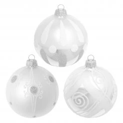 Krebs Glas Lauscha Silber 8cm Glaskugeln