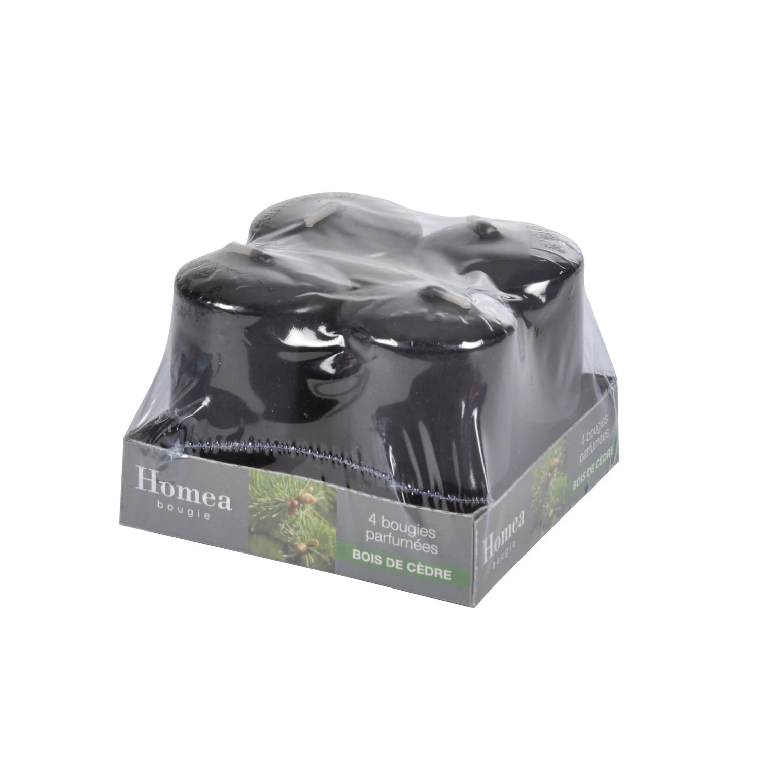 Homea Duftkerzen, 4 St., Ø 4 cm, Zedernholz 5 Homea Duftkerzen, 4 St., Ø 4 cm, Zedernholz – Bild 3