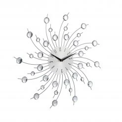 Relaxdays Wanduhr XL mit Glitzer