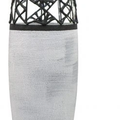 7ART Handbemalte Glasvase - Tischvase aus Glas 30 cm