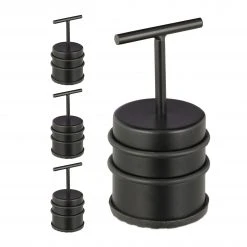 Relaxdays 4 x Türstopper mit Griff schwarz