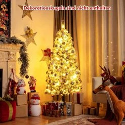 Costway 150cm LED Künstlicher Weihnachtsbaum -Günstiges Deko Geschäft f57b2bafee98423e9d0acde60ee313a0