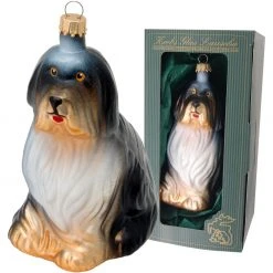 Krebs Glas Lauscha Collie 13cm aus Glas