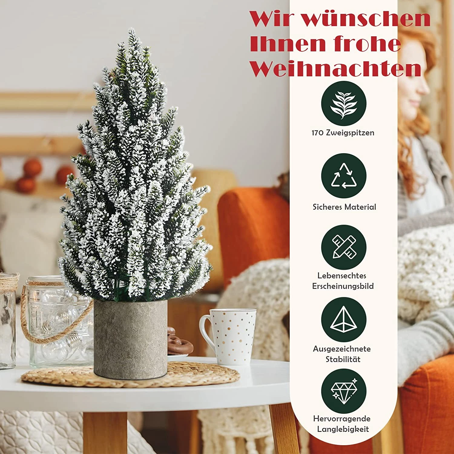 Costway 47cm Künstlicher Weihnachtsbaum 7 Costway 47cm Künstlicher Weihnachtsbaum – Bild 5