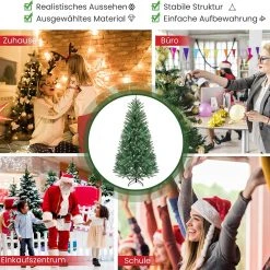 Costway 180cm künstlicher Weihnachtsbaum -Günstiges Deko Geschäft f6236d93456743aaa234134fc4ca526a