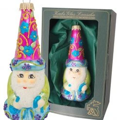Krebs Glas Lauscha 9cm Weihnachtszauberer Merlin aus Glas