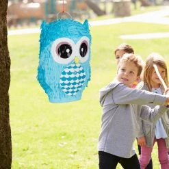 Relaxdays 2 x Pinata Eule blau -Günstiges Deko Geschäft f745facb50c143268f3f168ac91928a3 1