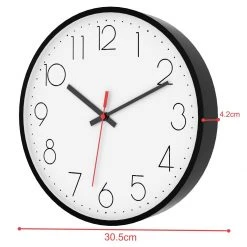 Intirilife Wanduhr in Weiß -Günstiges Deko Geschäft f8105bf0abb24b929f035e5b2539a122