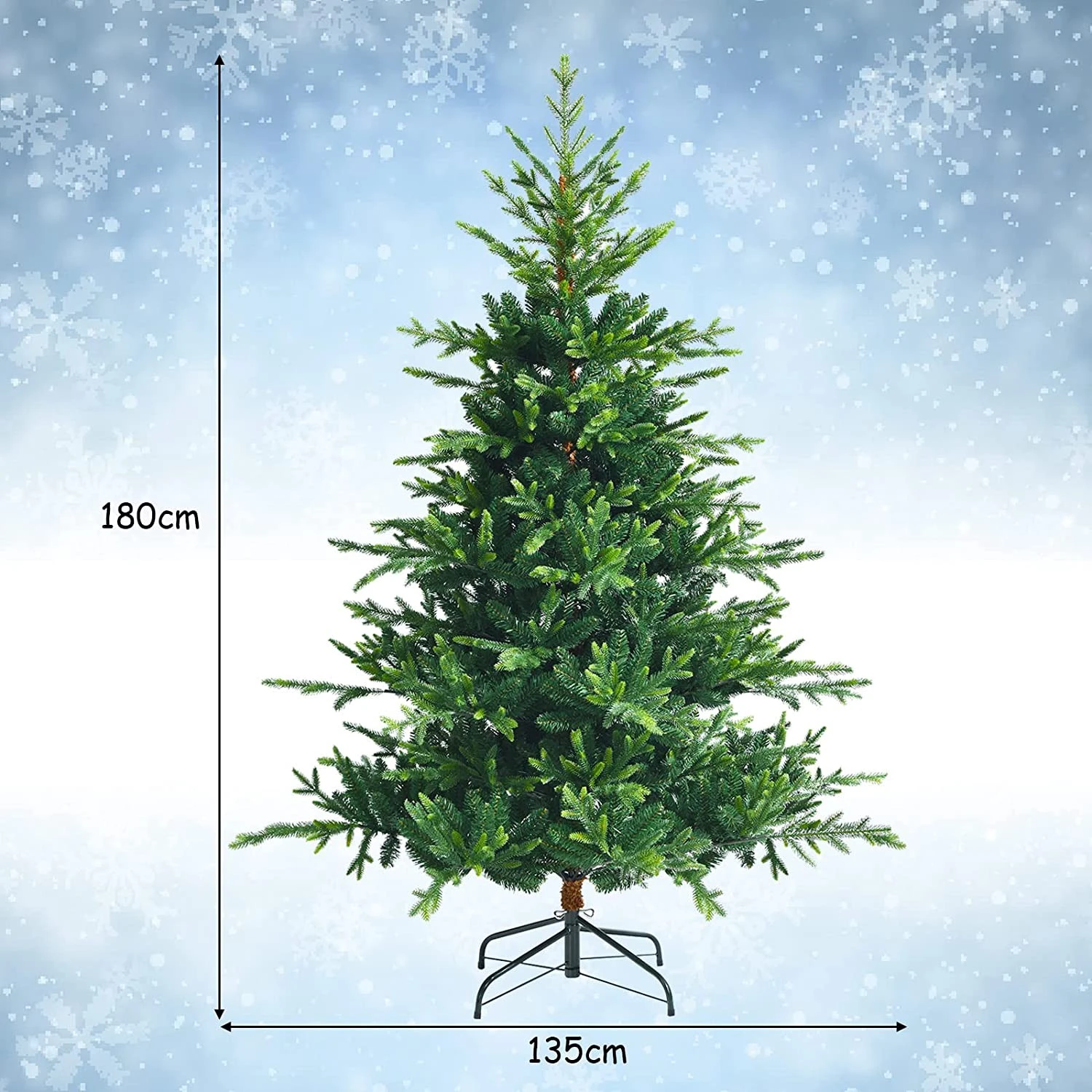 Costway 180cm Künstlicher Weihnachtsbaum 8 Costway 180cm Künstlicher Weihnachtsbaum – Bild 6