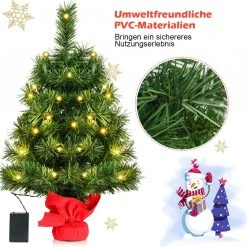 Costway 60cm LED Künstlicher Weihnachtsbaum 12 Costway 60cm LED Künstlicher Weihnachtsbaum -Günstiges Deko Geschäft f933ca76f68645578e870da059169dae