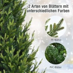 Costway 180cm Künstlicher Weihnachtsbaum -Günstiges Deko Geschäft f95e9c6185a94bce922a50da3eb1ec75