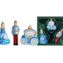 Krebs Glas Lauscha Blau 12-18cm Märchenset Cinderella