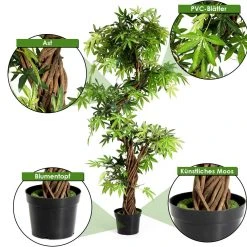 Costway Zimmerpflanze Deko Kunstpflanze -Günstiges Deko Geschäft f9cf1e00c9d0498cbce678dae99cc5bc