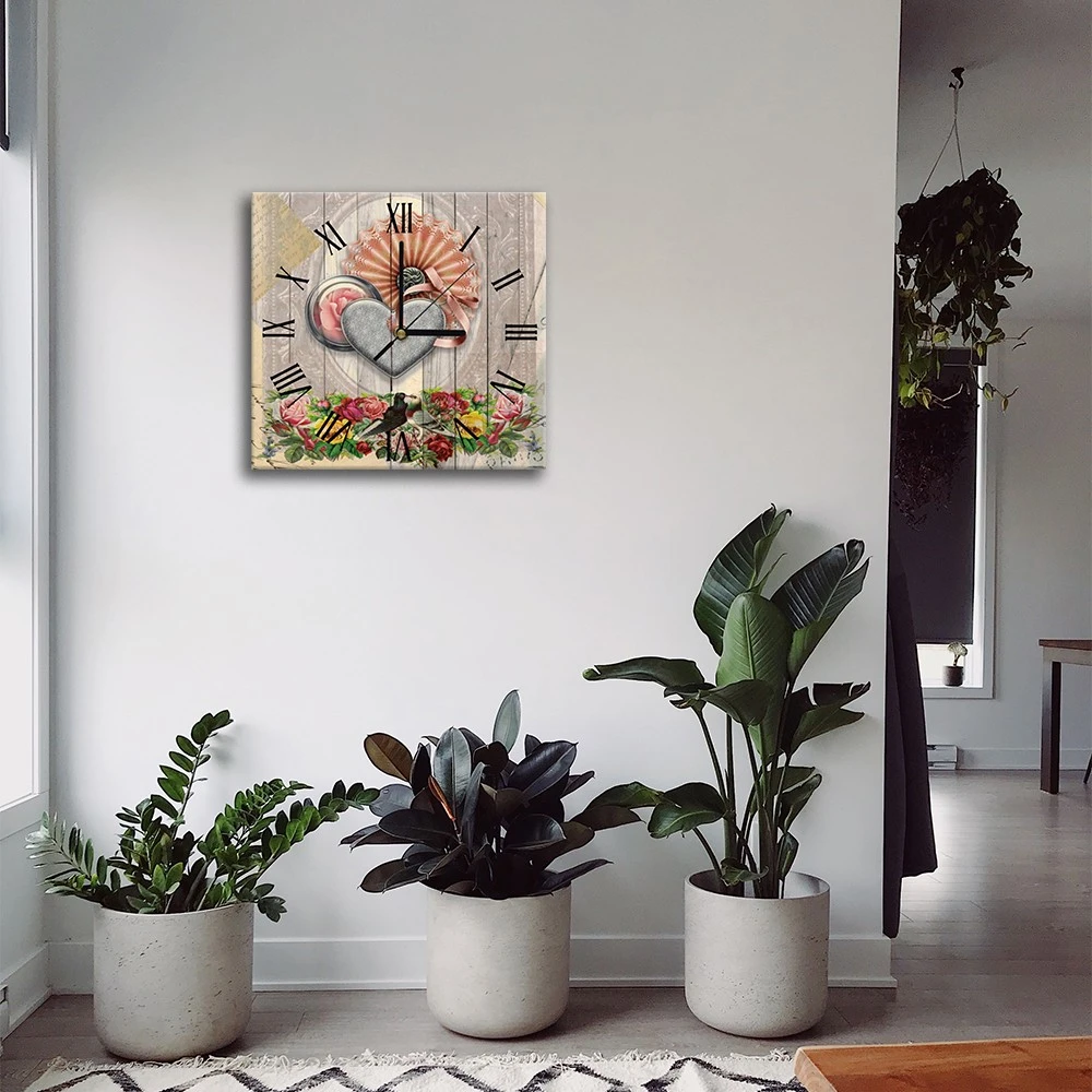 LegendArte Wanduhr - Zwei Turteltäubchen 5 LegendArte Wanduhr - Zwei Turteltäubchen – Bild 3