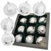 Krebs Glas Lauscha Eislack Weiß 8cm Glaskugeln 9-teilig -Günstiges Deko Geschäft fc7e1d17c3ef45889bd5e41263dc5a36