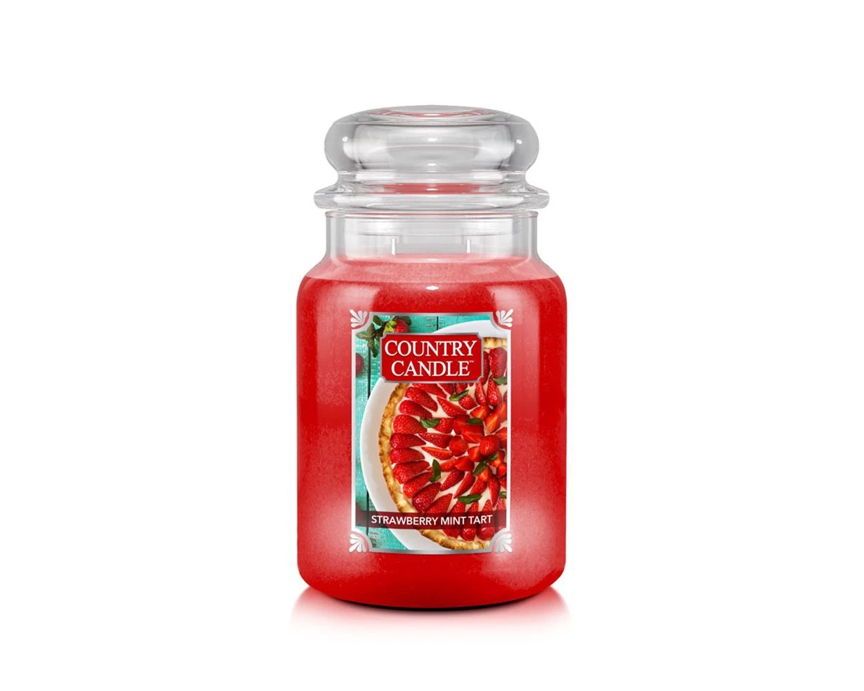 Country Candle Large Jar Strawberry Mint Tart 3 Country Candle Large Jar Strawberry Mint Tart