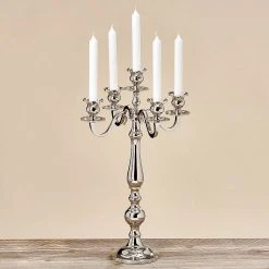 Jack & Alice Kerzenständer Varas - Aluminium - Silber -Günstiges Deko Geschäft kerzenleuchter varas aluminium silber 4255668