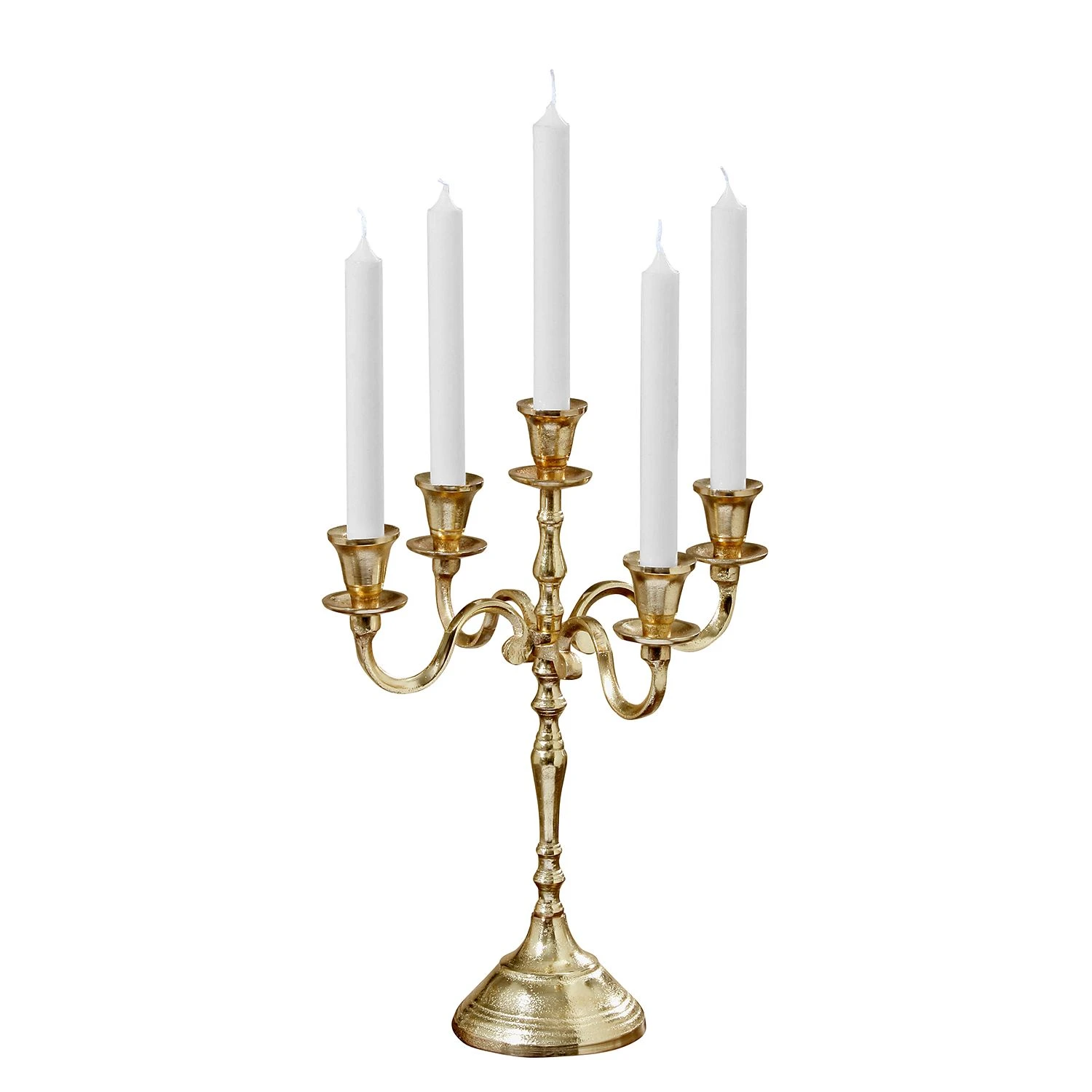 Boltze Kerzenständer Victoria II - Aluminium - Gold 3 Boltze Kerzenständer Victoria II - Aluminium - Gold