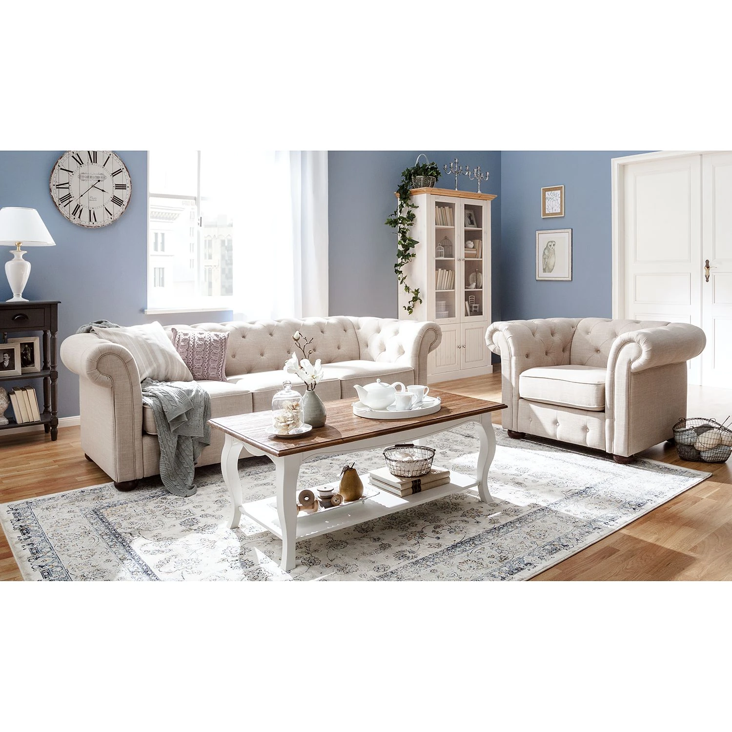 Ridgevalley Wanduhr Auray - MDF - Weiß 4 Ridgevalley Wanduhr Auray - MDF - Weiß – Bild 2