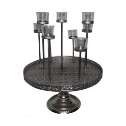 My Flair Teelichthalter Madeline - Metall - Silber