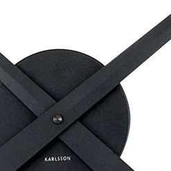 Karlsson Wanduhr Little Big Time - Aluminium Schwarz -Günstiges Deko Geschäft wanduhr little big time aluminium schwarz 339660