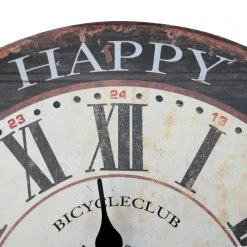 My Flair Wanduhr Palanga - Beige / Braun -Günstiges Deko Geschäft wanduhr palanga weiss braun 4746252